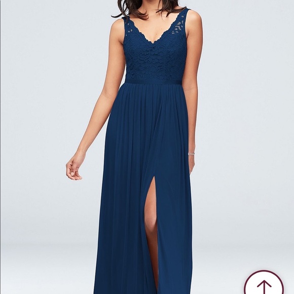 David's Bridal Dresses & Skirts - David’s Bridal Bridesmaid Dress. Style # F10057, Size 16, color Marine!